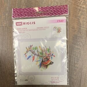 Noble Deer Cross-Stitch Kit - Multicolor